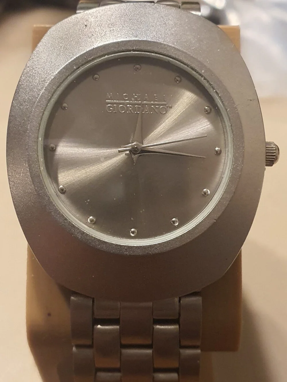 Michael Giordano Silver Stainless Steel Men's Watch